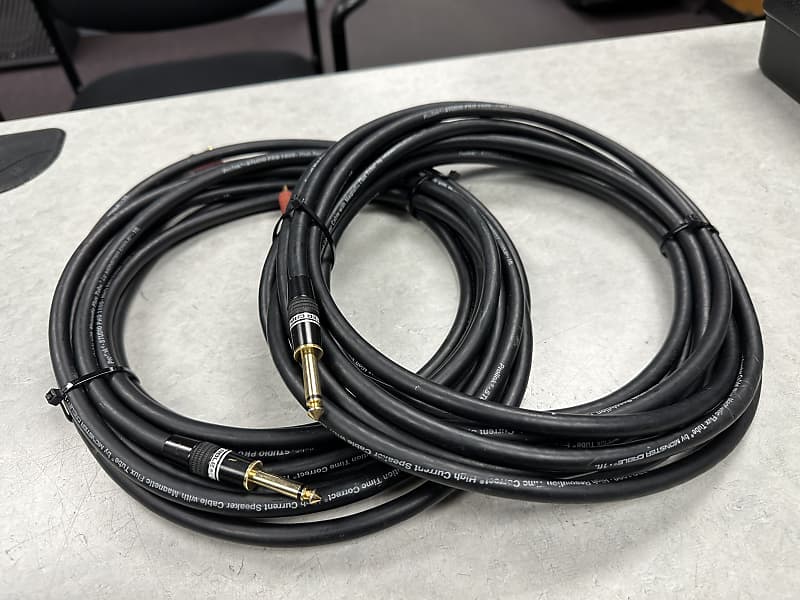 (2) Monster Prolink Studio Pro 1000 Magnetic Flux Tube 20' | Reverb