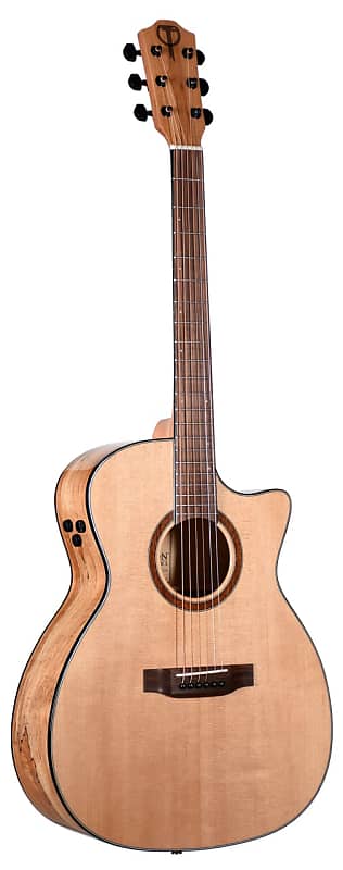 Teton Exotic Series Spruce and Spalted Maple Grand Concert Acoustic Guitar w/ Fishman Electronics image 1