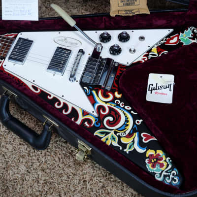 Video! Artist Proof 2006 Gibson Custom Shop Jimi Hendrix Psychedelic Love Drops Flying V for sale