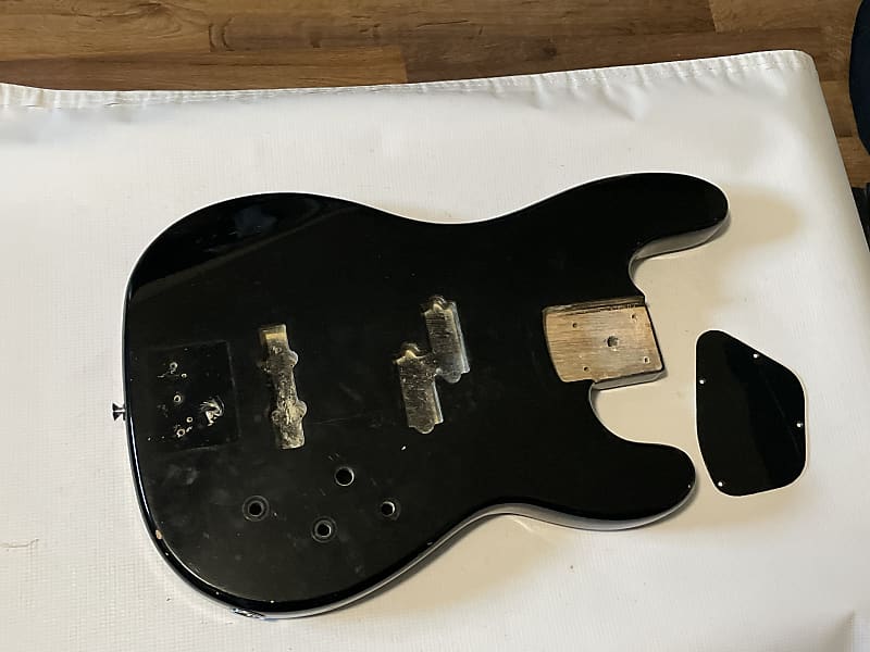 1980's Overseas Kramer Striker 700st Black 4 String Electric Bass Guitar Body image 1