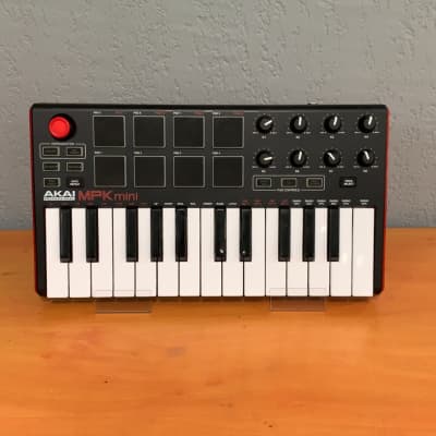 Akai MPK Mini MKII 25-Key MIDI Controller 2014 - Present - Red with Black Keys