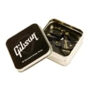 Gibson Gear Pick Tin with 50 Standard Celluloid 351 Shape Plectrums (Extra Heavy)