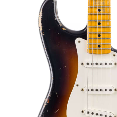 Fender Custom Shop Masterbuilt Todd Krause 1956 Stratocaster Heavy Relic - Wide 2 Tone Sunburst (583) image 10