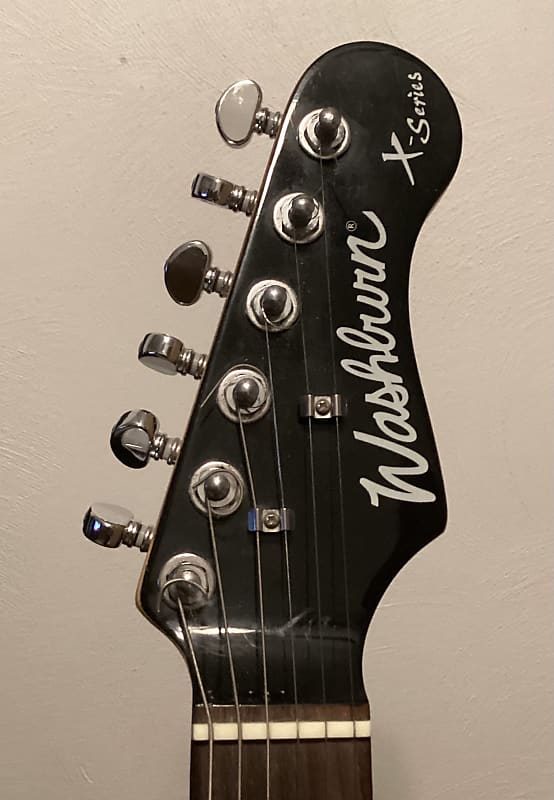 【EMG】Washburn XMPRO2USE⭐︎Ebony⭐︎Groover Washburn XMPRO2F Electric Guitar - Black - Evolution Music