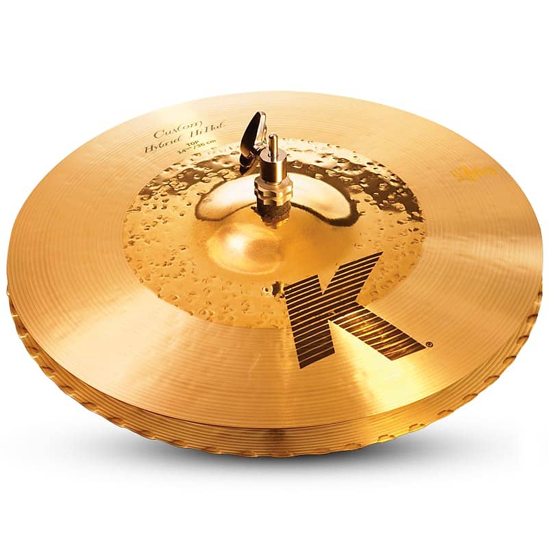 Zildjian 14.25" K Custom Hybrid Hi-Hat Cymbal (Top) image 1