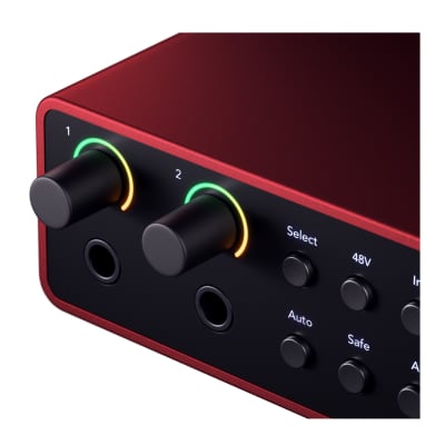 Focusrite Scarlett 4i4 4th Gen USB Audio Interface, Super-High-Quality Line Inputs, Air Mode, Pro Tools Artist, Dynamic Gain Halos, Auto-Gain and Ableton Live Lite Software image 6