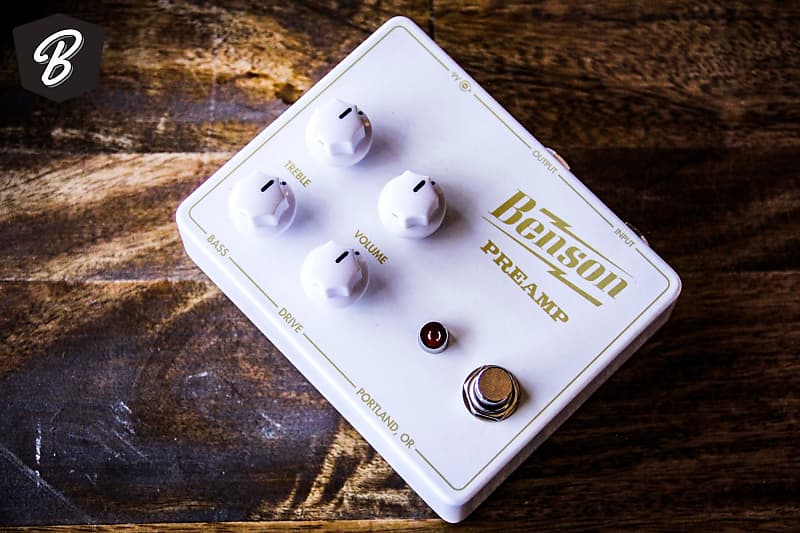 Benson Preamp Pedal BME Exclusive Color White/Gold