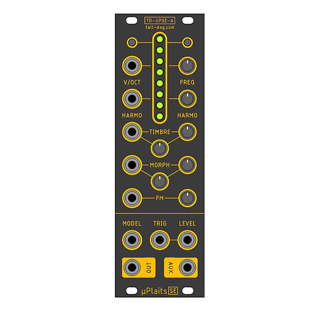 Tall Dog Electronics μPlaits SE - Macro-Oscillator Black Panel [Three Wave Music] image 1