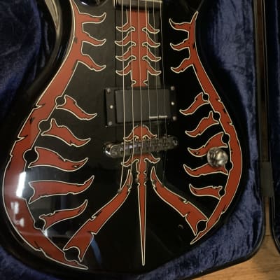 Schecter Guitar Research Devil Spine Electric Guitar Blood