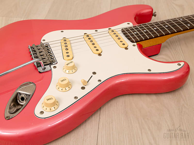 1985 Fender Stratocaster ST314-55 Metallic Pink Medium Scale 24 3/4