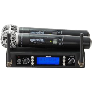 Gemini UHF-6200M Dual Channel Handheld Wireless Microphone System