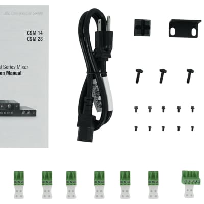 JBL CSM 28 Commercial Mixer/Preamp + (2) Black Wall Volume Controllers CSM28 image 6