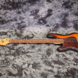 1996 Fender 50th Anniversary Precision Bass 3 Tone Sunburst Left Handed Lefty image 5