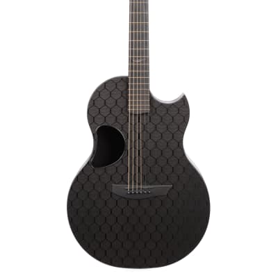 McPherson Sable Carbon Fiber Guitar with Honeycomb Weave Top and Black Hardware image 5
