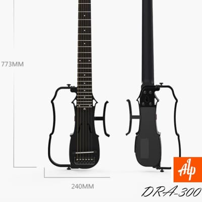 ALP DRA-300 Foldable Headless Travel Silent Electric Guitar mini travel image 4