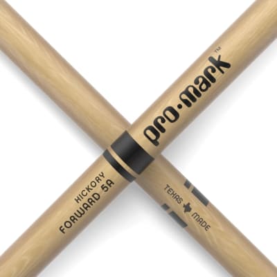 Pro-Mark Hickory Drum Sticks, 5A Oval Nylon Tips, Medium, Made in USA, TX5AN image 4