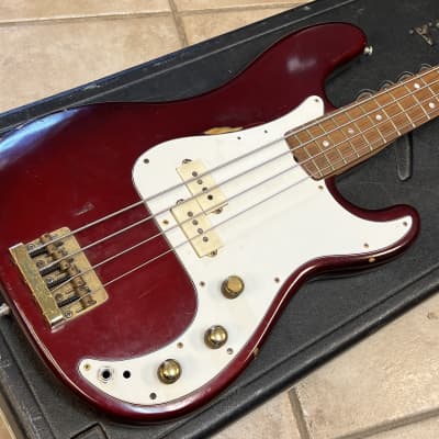1980 Fender Precision Bass Special Candy Apple Red w case for sale