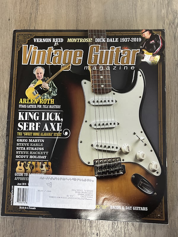 Vintage Guitar Magazine Arlen Roth Dick Dale June Reverb Australia