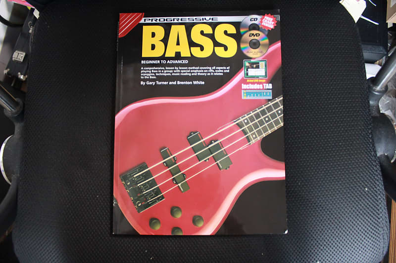 Christy Music Progressive Bass Book w/CD & DVD (used)(Consignment) image 1
