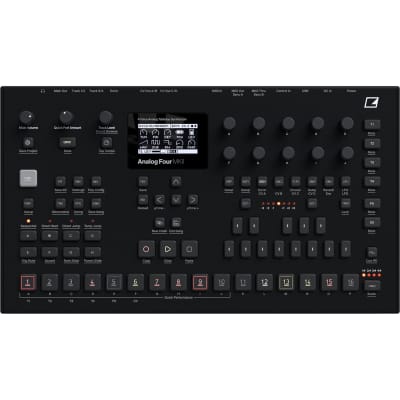 Elektron Analog Four MKII Black 4-voice Analog Synthesizer with Sequencer