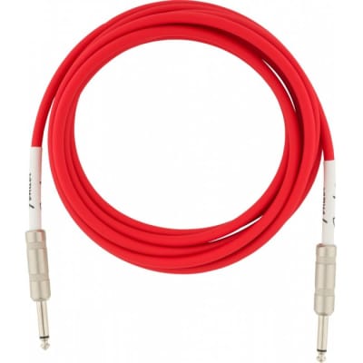 FENDER Original Instrument Cable 10 Fiesta Red Instrumentenkabel Kl-Kl 3m for sale