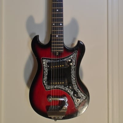 Hondo Teisco-Like Copy Mini-Guitar  - Early 70's  - Burst image 2
