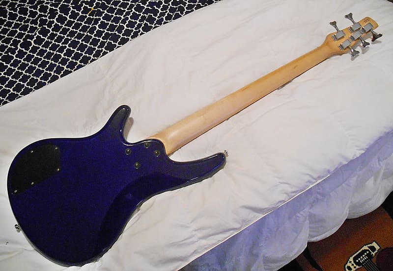 1996 - 1998 Ibanez SR305 5-String Bass. Royal Blue. Made in Korea.