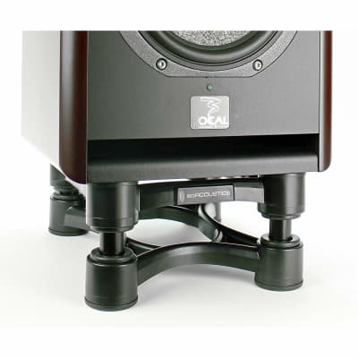 IsoAcoustics Iso-Stand Series Speaker Isolation Stands with Height & Tilt Adjustment: Iso-200 (7.8” x 10”) Pair image 2