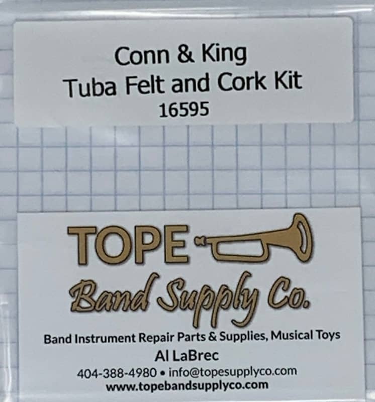 Conn and King (4 valve) Sousaphone & Tuba Felt and Cork Kit Reverb