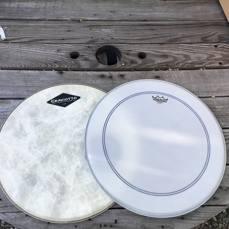 20” Remo heads, Craviotto logo Fiberskin & Coated P3 (bundle) | Reverb