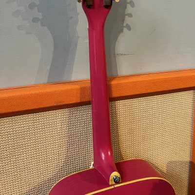 Vintage 1950s Kay K22 Jumbo Flat Pink Acoustic Guitar *Ex. Ronnie Lane Studios* image 16