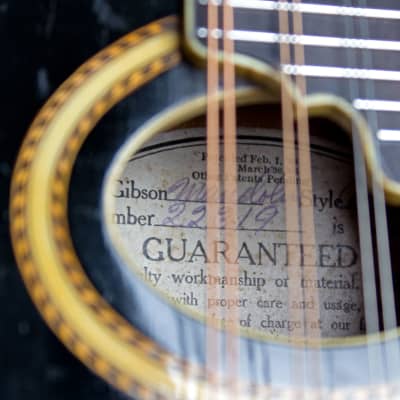 Gibson  A-4 Carved Top Mandolin (1913), ser. #22319, original black hard shell case. image 12