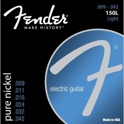 Fender Original 150L Pure Nickel Ball End Strings 9-42 for sale