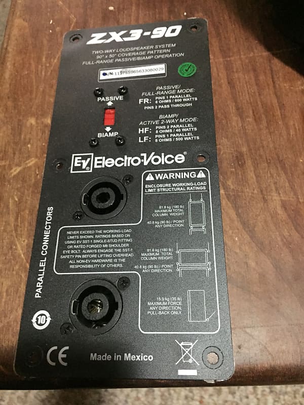 Electro-Voice EV ZX3-90 Passive Speaker for Parts or Whole Electro-Voice EV ZX3-90 Passive Speaker for Parts or Whole