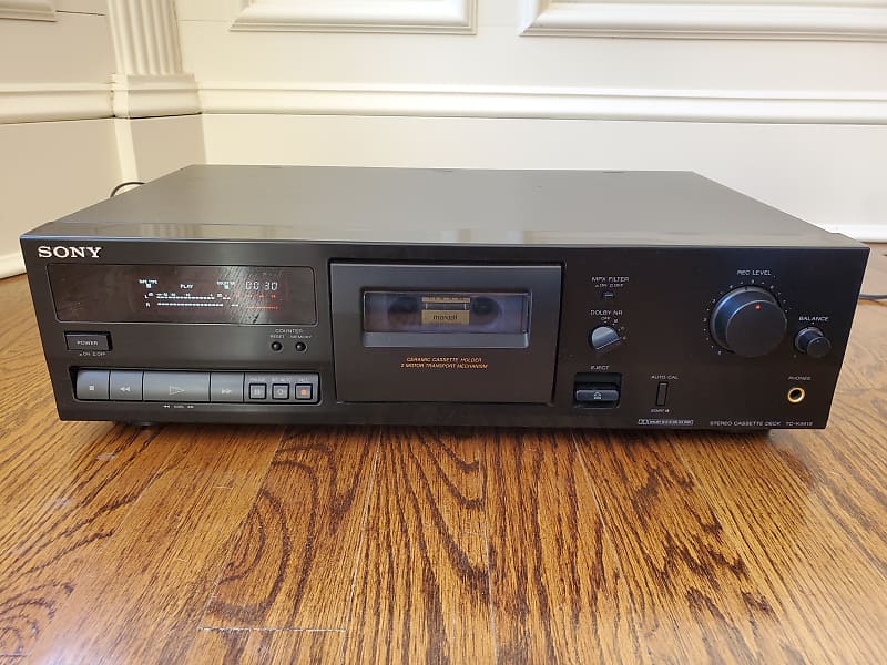 Sony TC-K461S Dolby B C S cassette deck 1995 - Black image 1