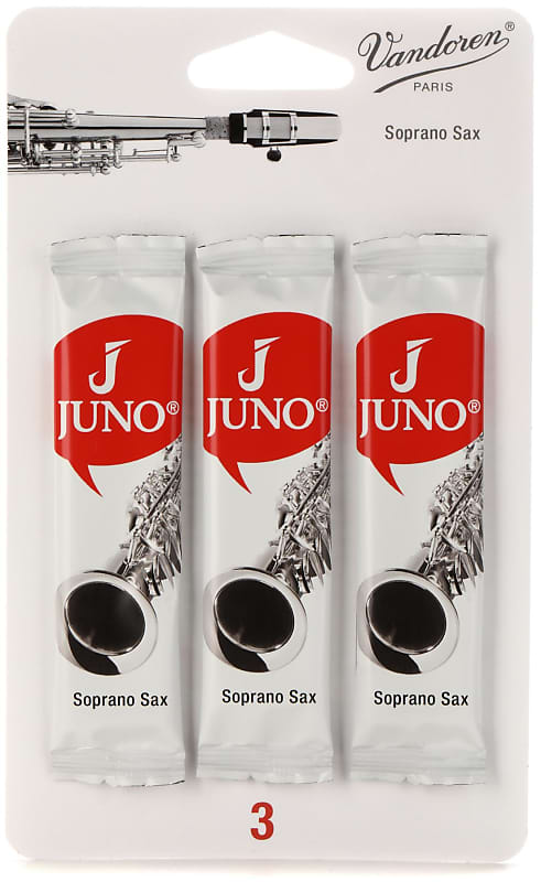 Juno JSR513/3 Soprano Saxophone Reeds - 3.0 (3-pack) image 1