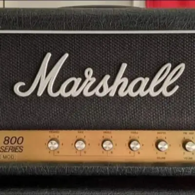 Marshall JCM 800 100W 2203X Voodoo Modded Guitar Amp Head with Marshall 1960TV Cab Half Stack image 5
