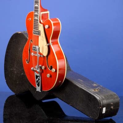 Gretsch 6120 Chet Atkins Hollow Body (third version) 1957 - Amber Red image 5