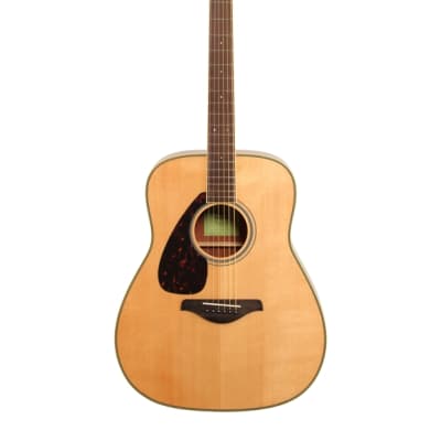 Yamaha FG820L Folk Acoustic Guitar with Solid Spruce Top LeftHanded image 2