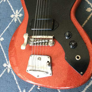 Telestar Electric Guitar 1960's Red Sparkle image 4