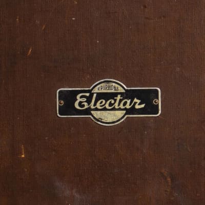 Epiphone Electar Model M Lap Steel Electric Guitar (1938), ser. #2093, original brown tolex hard shell case. image 14