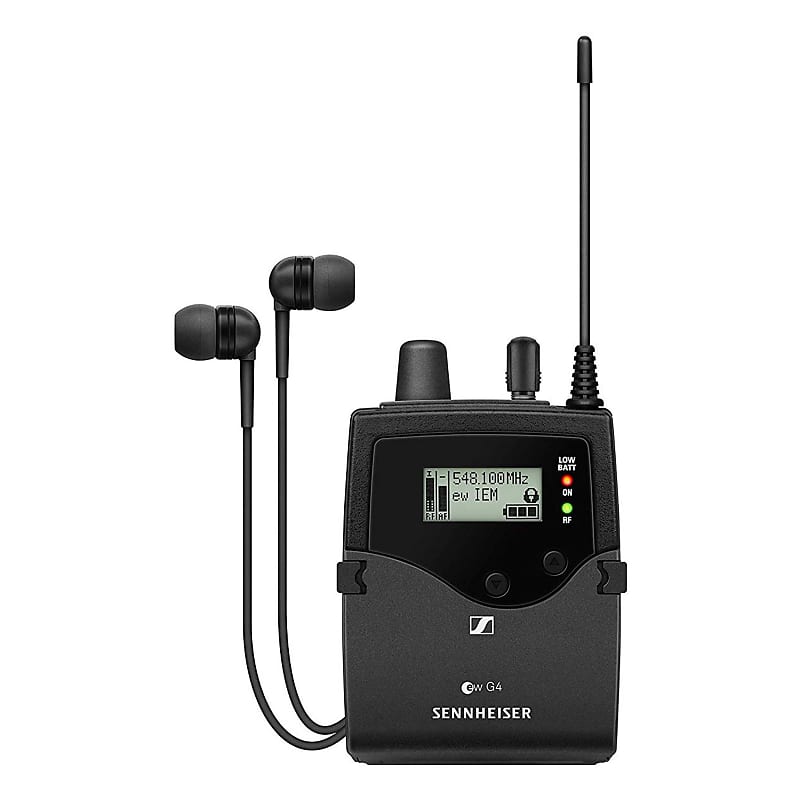 Sennheiser EK IEM G4 Stereo Bodypack Receiver with IE 4 Earphones (G-Band: 558-608 MHz) image 1