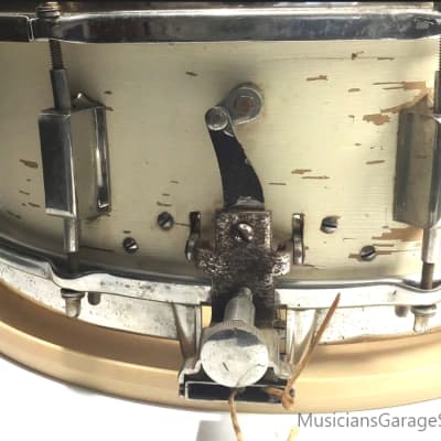 Leedy Broadway Dual Snare Drum - White Lacquer - Vintage | Reverb