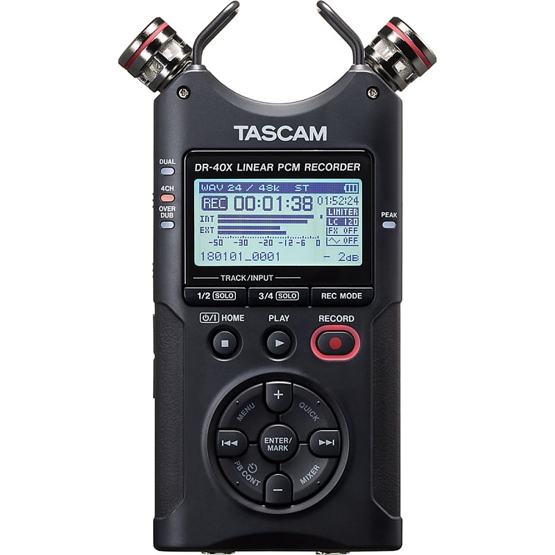 Tascam DR-40X Four Track Digital Audio Recorder and USB Audio Interface image 1
