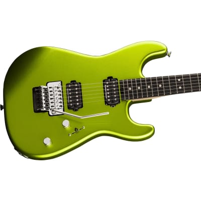 Charvel Pro-Mod San Dimas Style 1 HH FR E Electric Guitar, Lime Green Metallic image 5