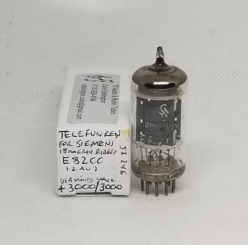12AU7 / ECC82 TELEFUNKEN ! 真空管 ! 2本！動作品！安心に使える オーディオ機器