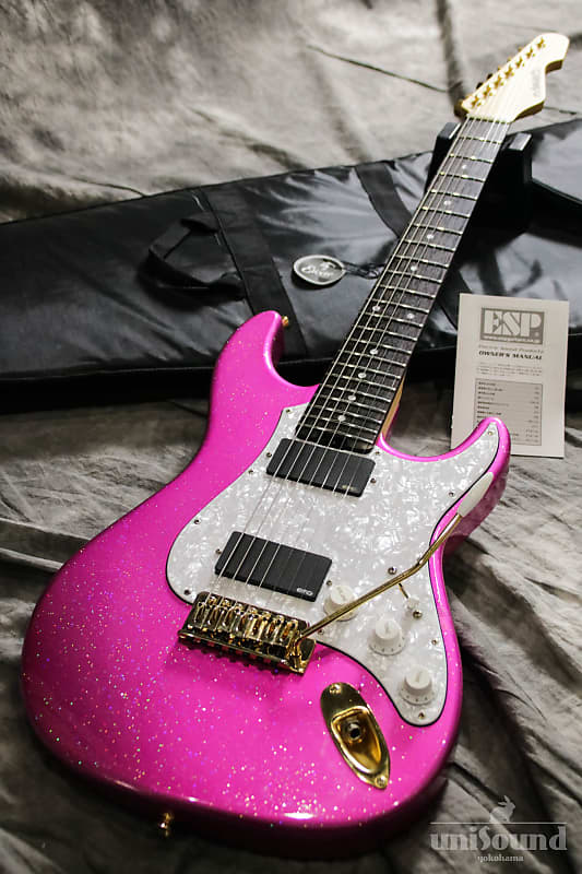 Edwards E-SN7-210TO produced by Takayoshi Ohmura Twinkle Pink ( Babymetal  kami band )