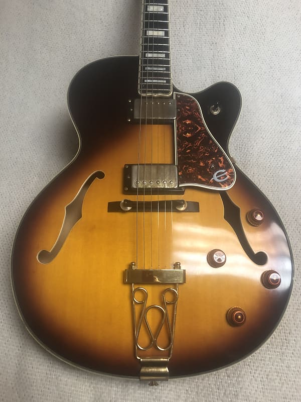 1989 Joe Pass Epiphone Emperor VS Vintage Sunburst Very Good to Excellent  Condition MIK Korea w/HSC