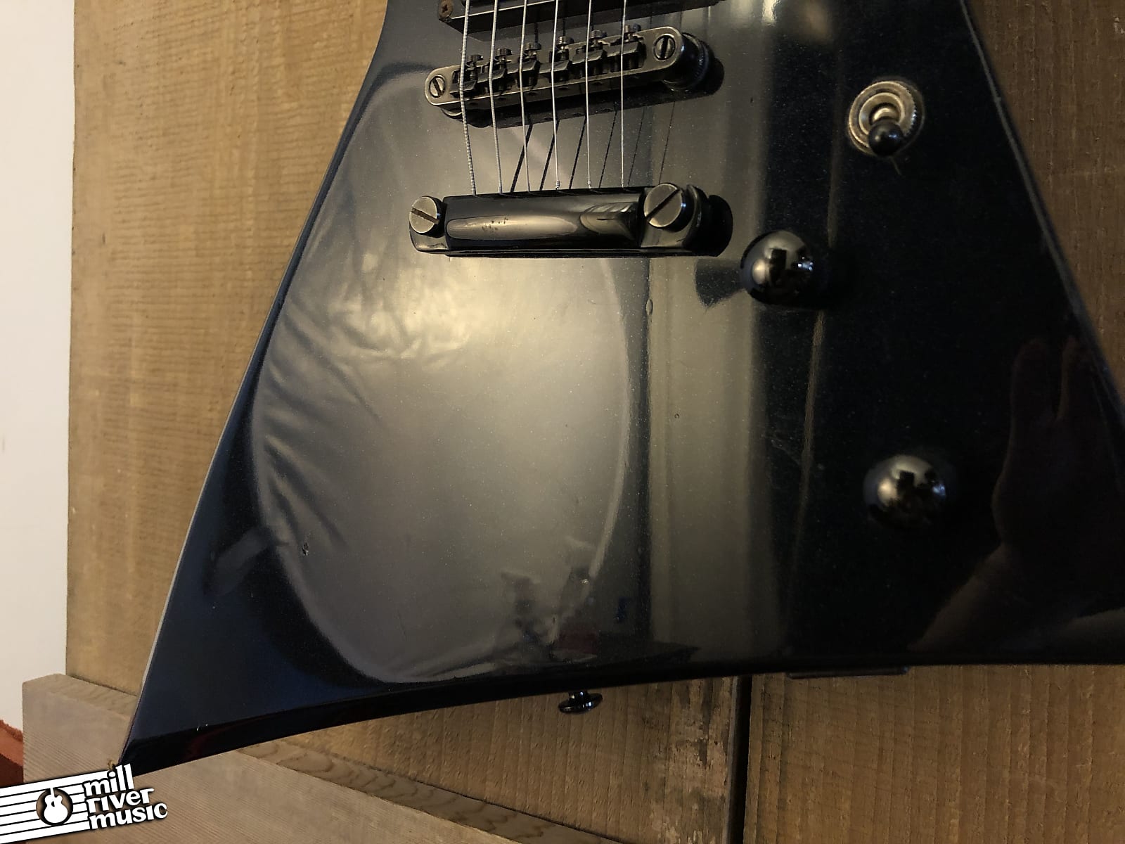 ESP LTD EX-250 Explorer-Style MIK Electric Guitar Gunmetal Blue 2003 Korea