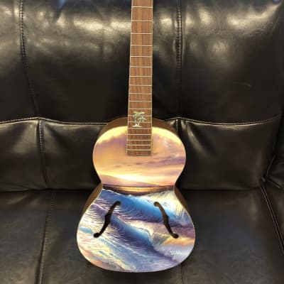 Kala Seascape Archtop  Hand painted image 3